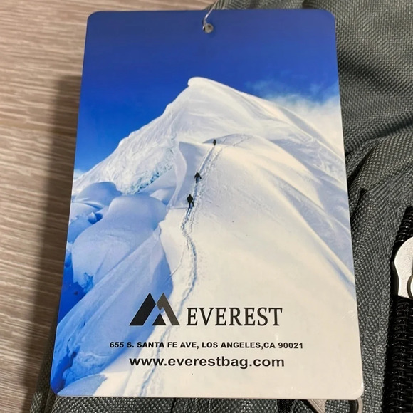 NWT Everest Gray Backpack with Black Details - Picture 3 of 11